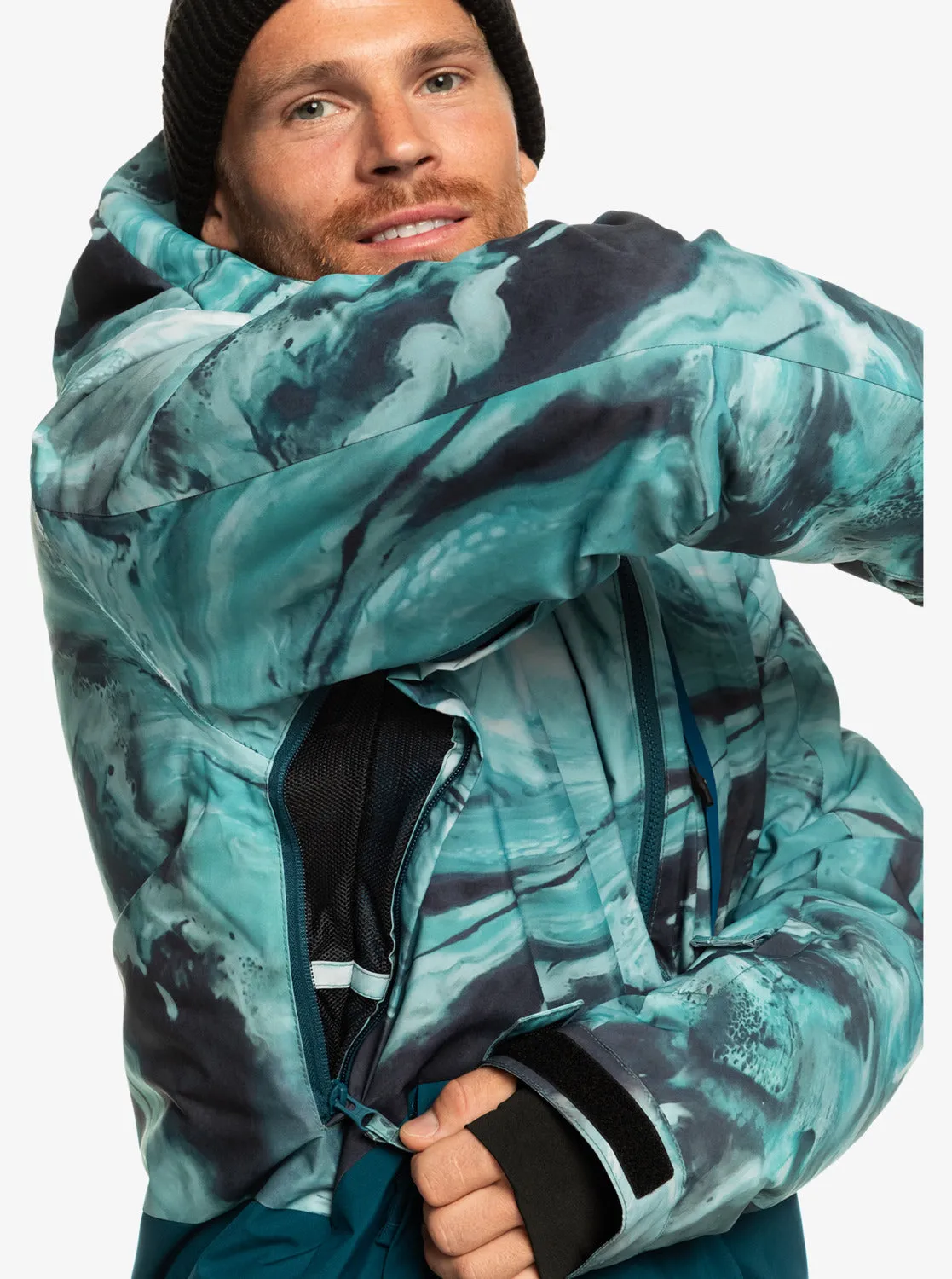 Mission Technical Snow Jacket - Resin Tint Majolica Blue sold by Quiksilver product image thumbnail 5