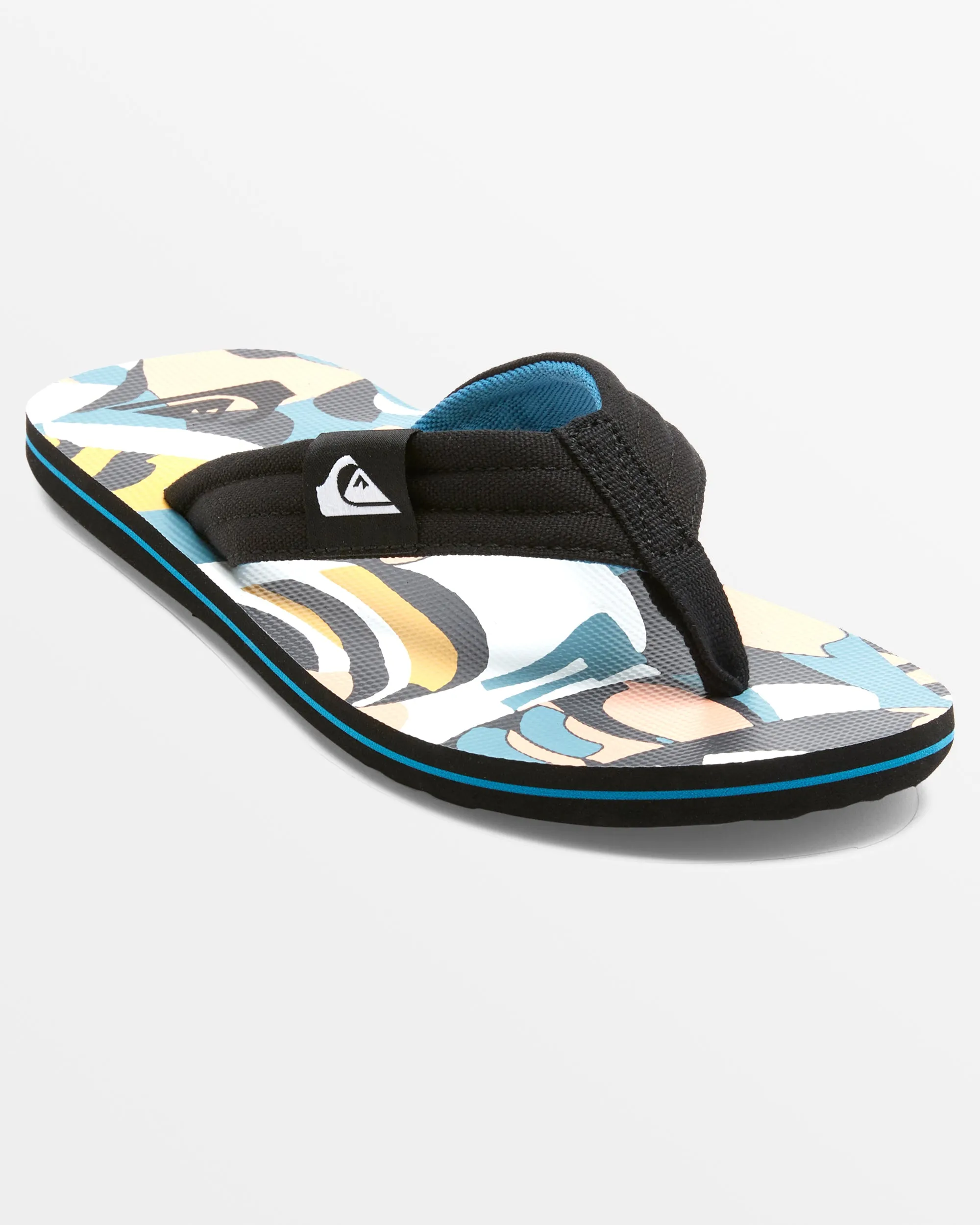 Molokai Layback Sandals - White/Black/Blue sold by Quiksilver