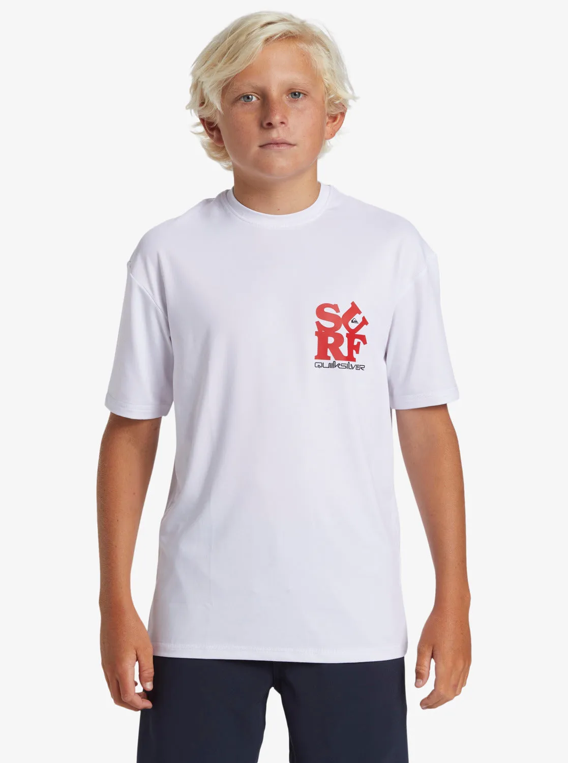 Boys 8-16 Everyday Short Sleeve Surf Tee - White/Black sold by Quiksilver product image thumbnail 3