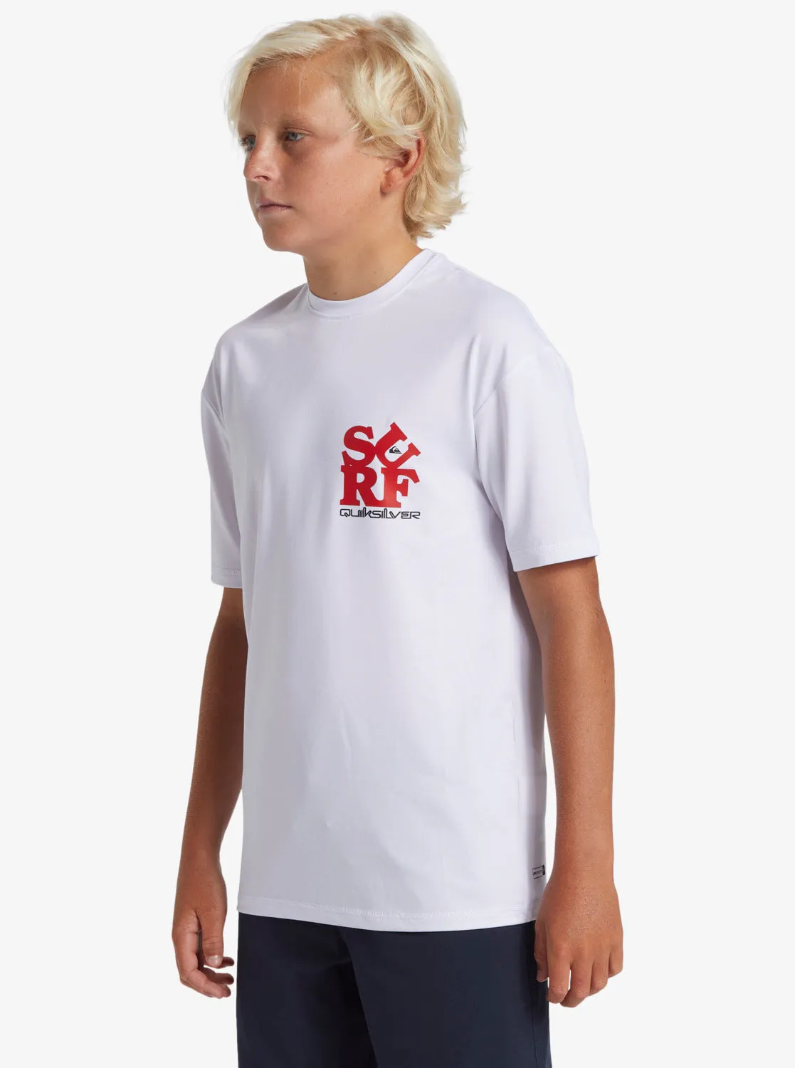 Boys 8-16 Everyday Short Sleeve Surf Tee - White/Black sold by Quiksilver product image thumbnail 4