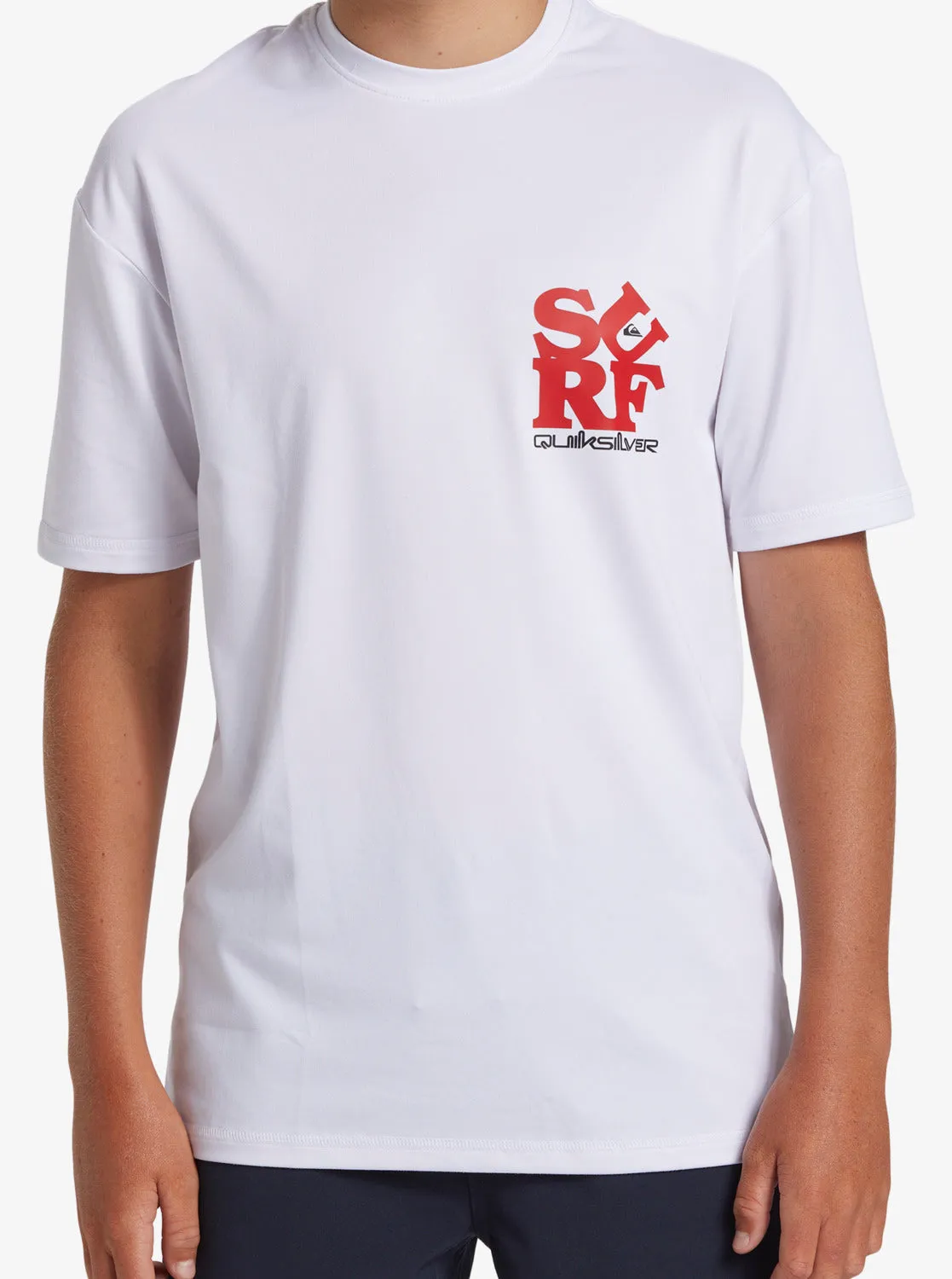 Boys 8-16 Everyday Short Sleeve Surf Tee - White/Black sold by Quiksilver product image thumbnail 5