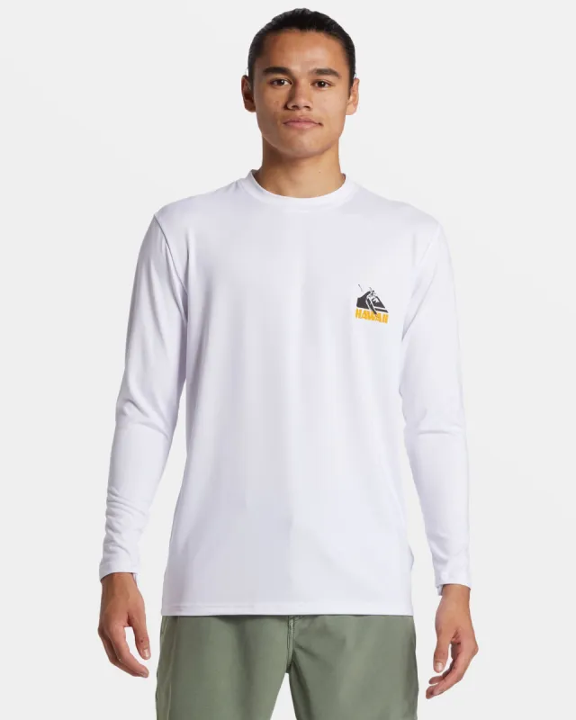 Petroglyph Long Sleeve Surf Tee - White sold by Quiksilver