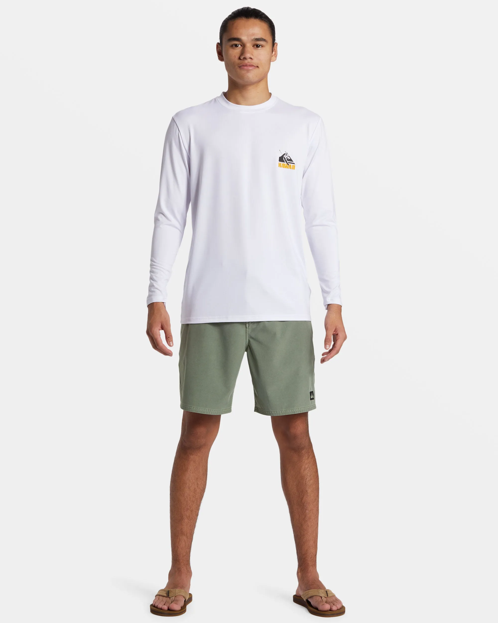 Petroglyph Long Sleeve Surf Tee - White sold by Quiksilver product image thumbnail 3