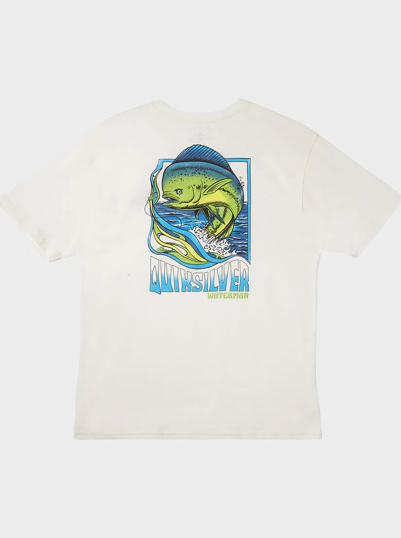 Waterman Fish Flow T-Shirt - Snow White sold by Quiksilver product image thumbnail 2