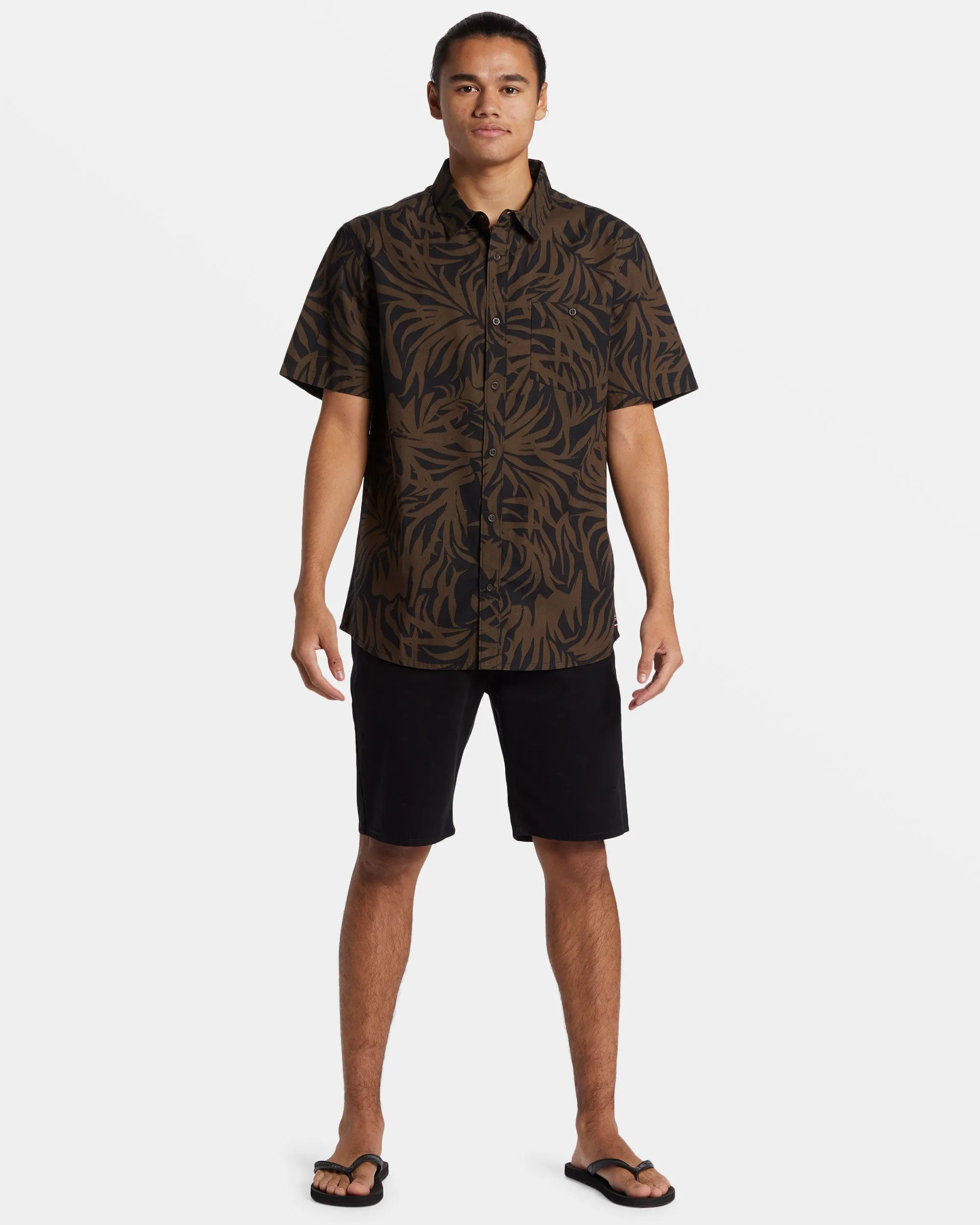 Hawaii Foliage Woven Hawaiian Shirt - Tarmac sold by Quiksilver product image thumbnail 5
