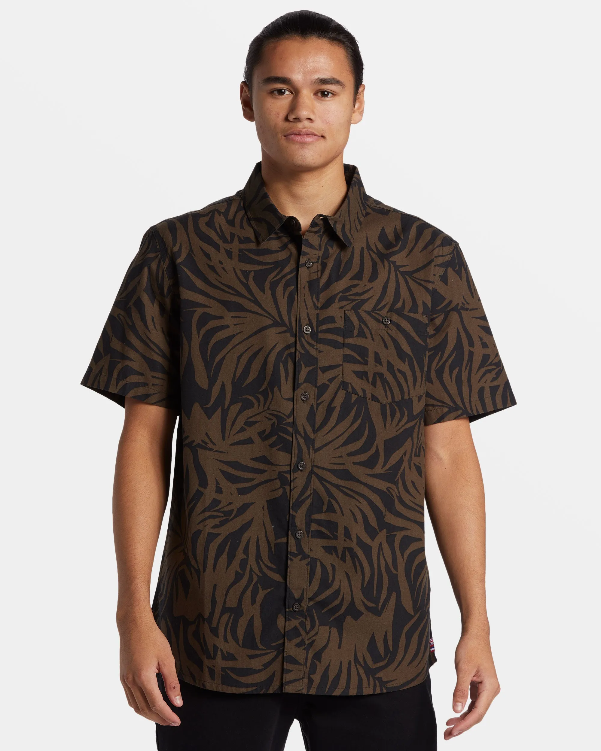 Hawaii Foliage Woven Hawaiian Shirt - Tarmac sold by Quiksilver product image thumbnail 3