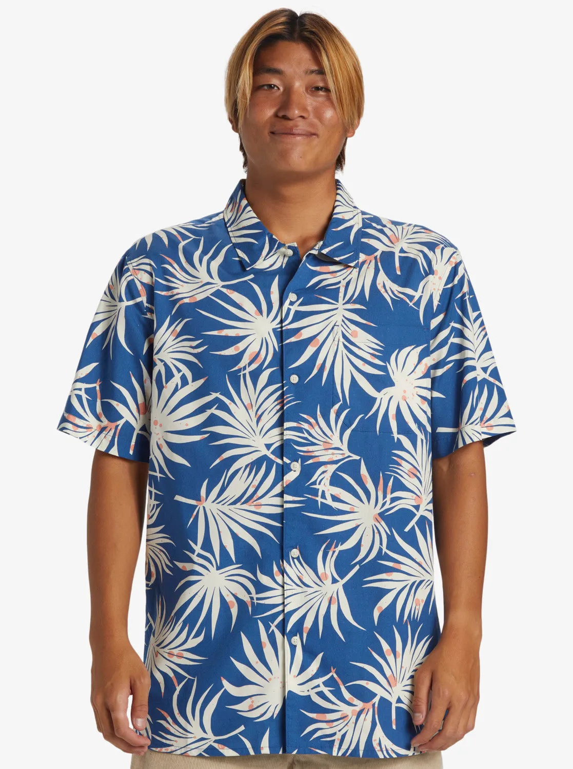 Beach Club Casual Short Sleeve Shirt - Monaco Blue Aop Better Ss sold by Quiksilver product image thumbnail 3