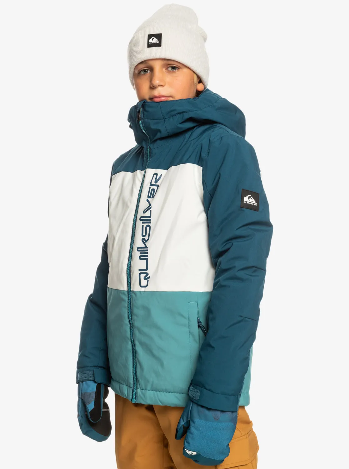 Boys 8-16 Side Hit Technical Snow Jacket - Brittany Blue sold by Quiksilver product image thumbnail 2