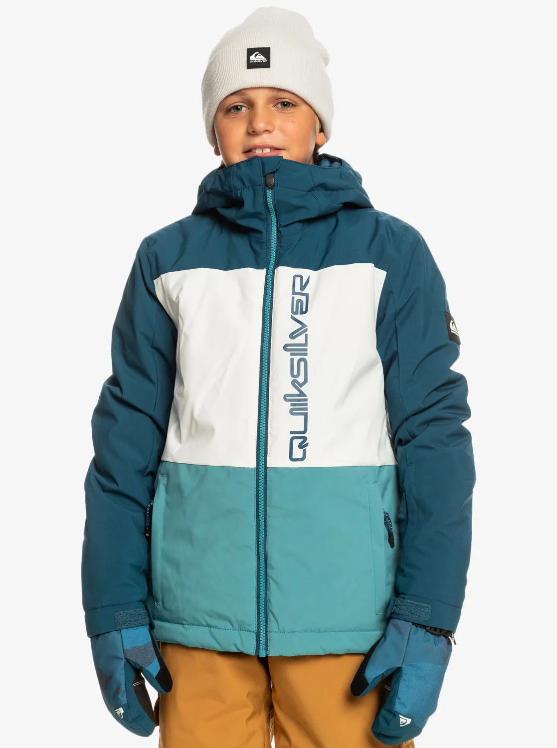 Boys 8-16 Side Hit Technical Snow Jacket - Brittany Blue sold by Quiksilver