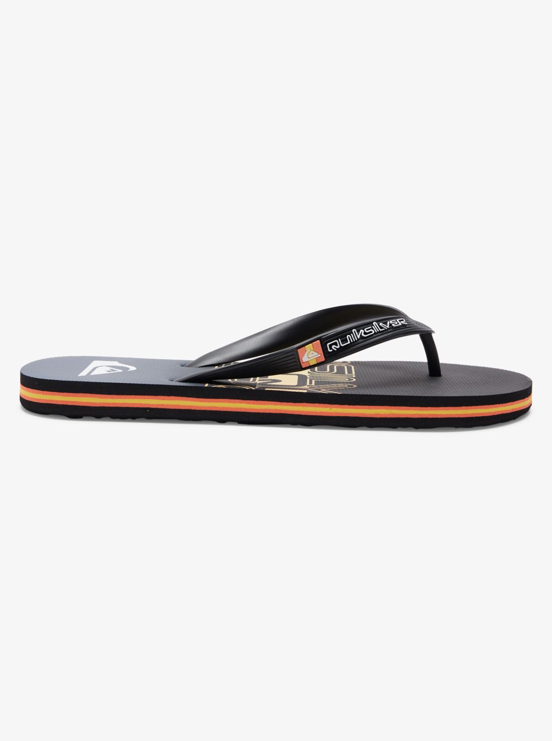 Molokai Wordblock Flip-Flops - Black/Black/Orange sold by Quiksilver product image thumbnail 2