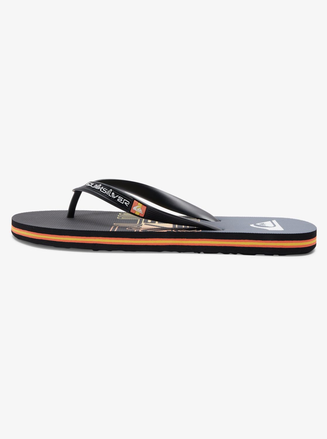 Molokai Wordblock Flip-Flops - Black/Black/Orange sold by Quiksilver product image thumbnail 3