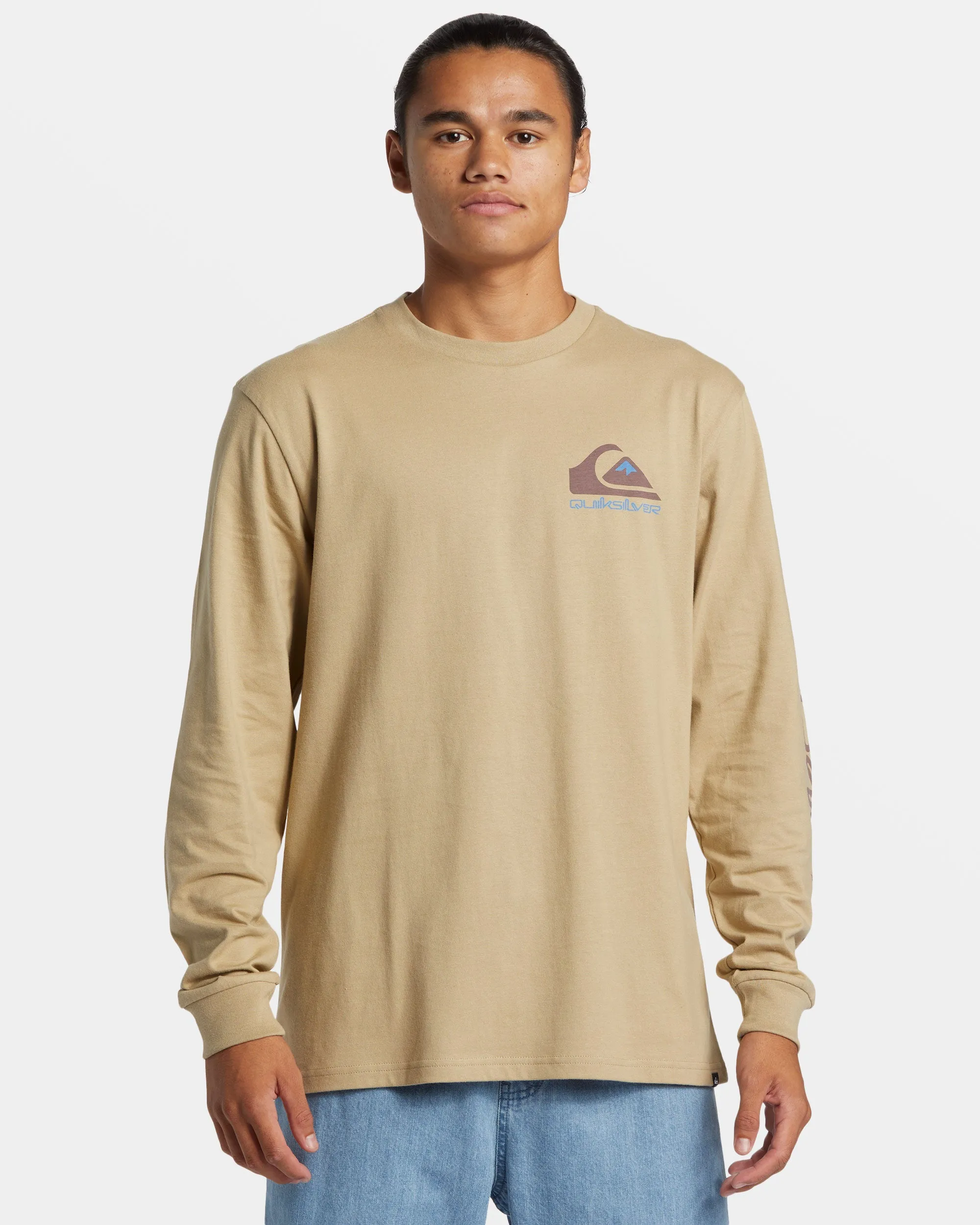 Comp Logo Long Sleeve T-Shirt - Twill sold by Quiksilver