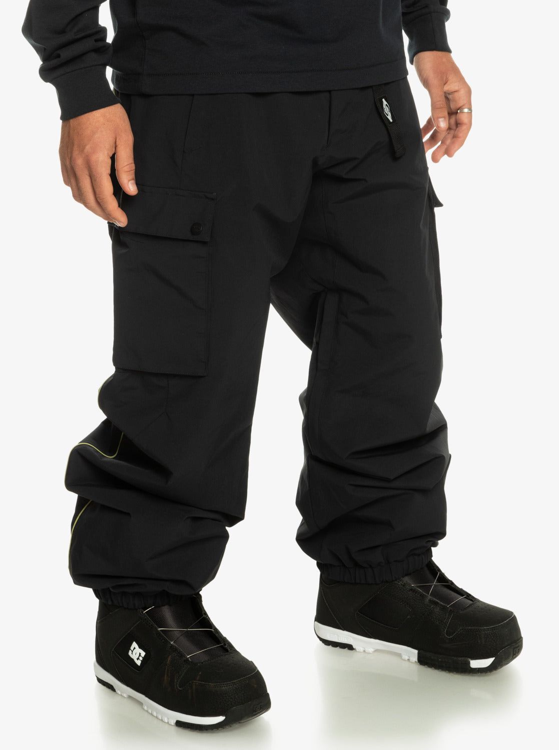 Snow Down Cargo Technical Snow Pants - True Black sold by Quiksilver product image thumbnail 3