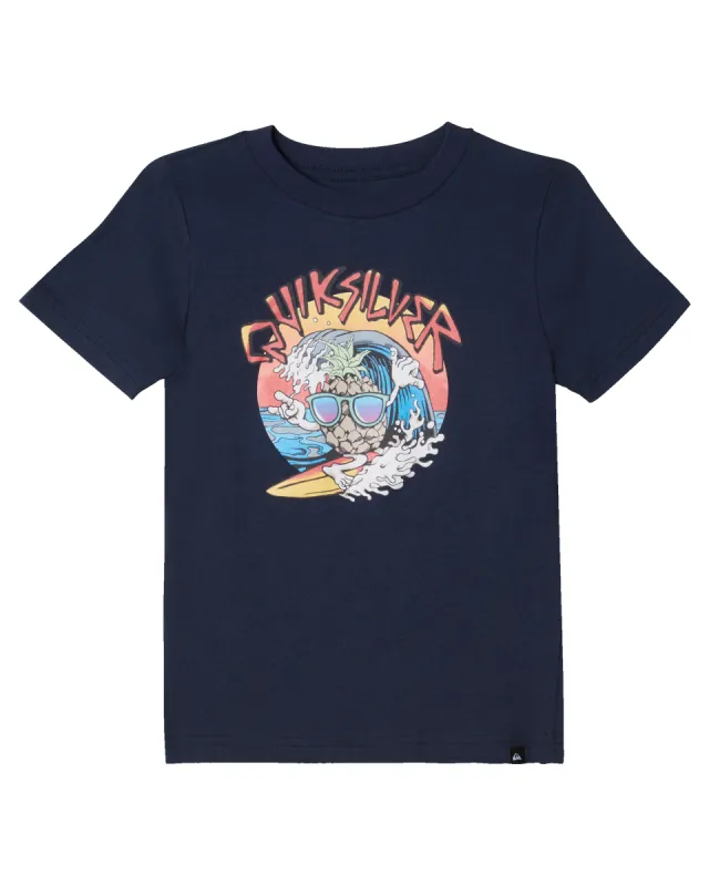 Boys 2-7 Double Shakas T-Shirt - Navy Blazer made by Quiksilver