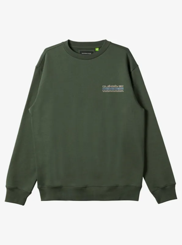 No Control Crew Fleece Crew Neck Sweatshirt - Climbing Ivy sold by Quiksilver