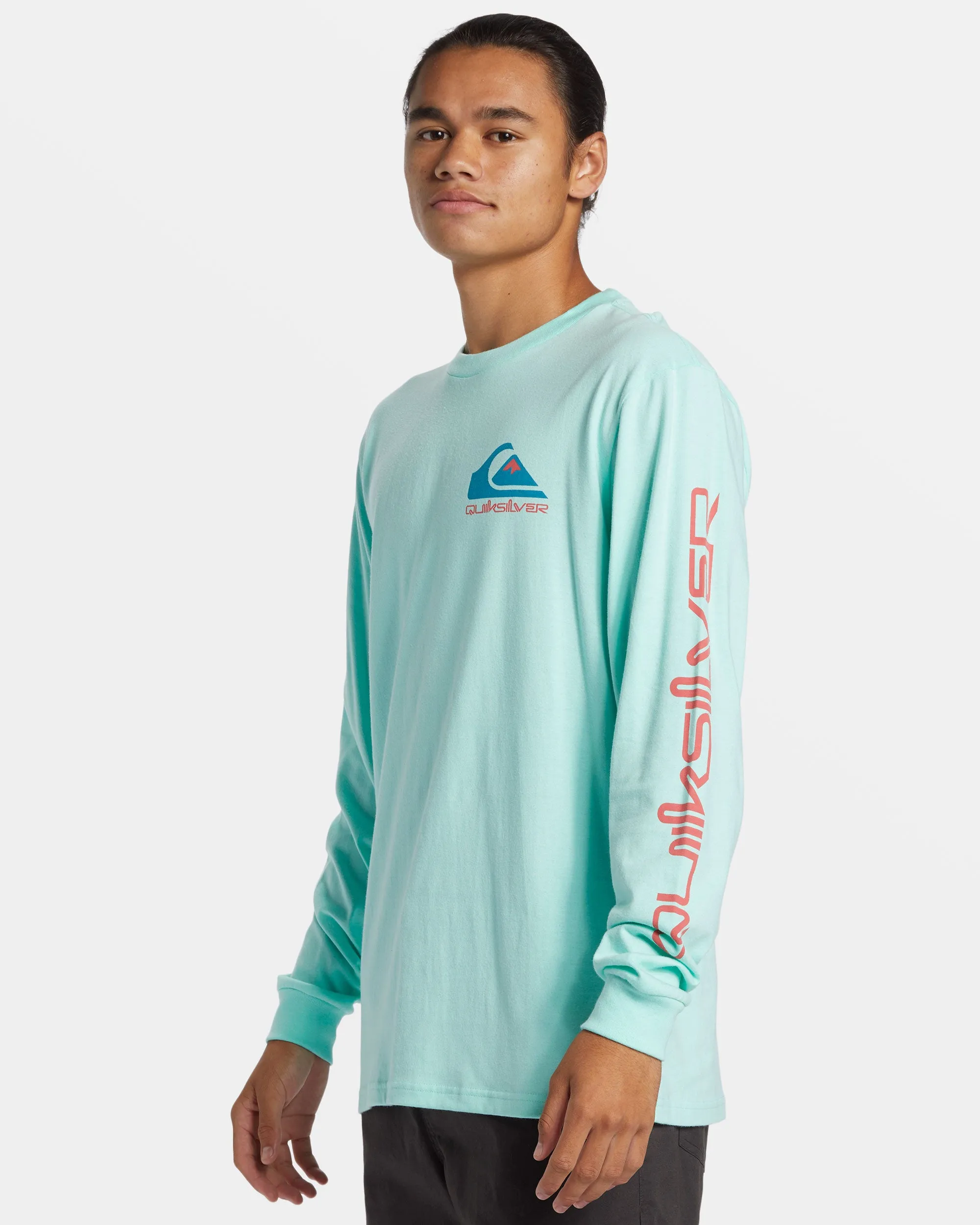 Comp Logo Long Sleeve T-Shirt - Beach Glass sold by Quiksilver product image thumbnail 4