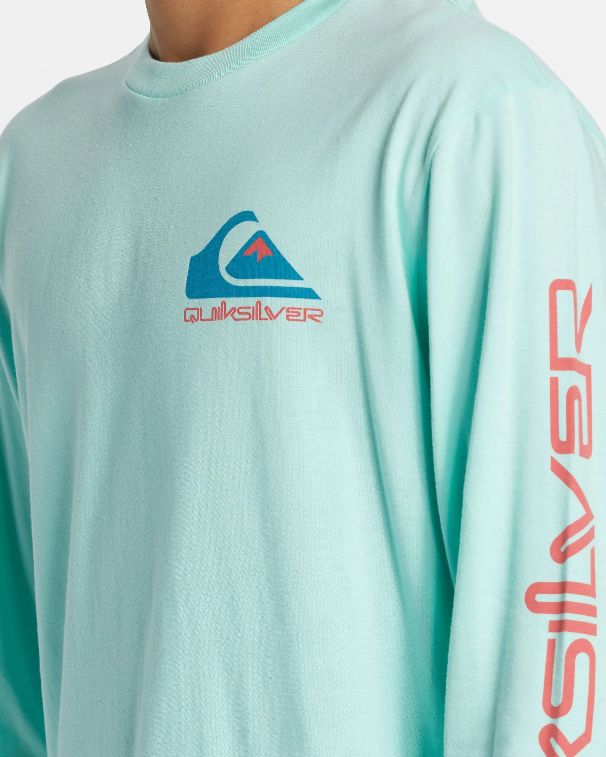 Comp Logo Long Sleeve T-Shirt - Beach Glass sold by Quiksilver product image thumbnail 5