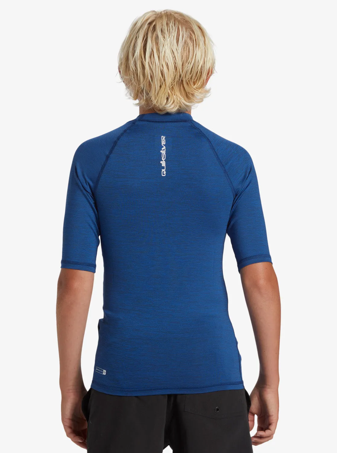 Boys 8-16 Everyday UPF 50 Short Sleeve Rashguard - Monaco Blue Heather sold by Quiksilver product image thumbnail 2