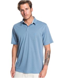 Waterman Water Short Sleeve Polo Shirt - Blue Shadow sold by Quiksilver