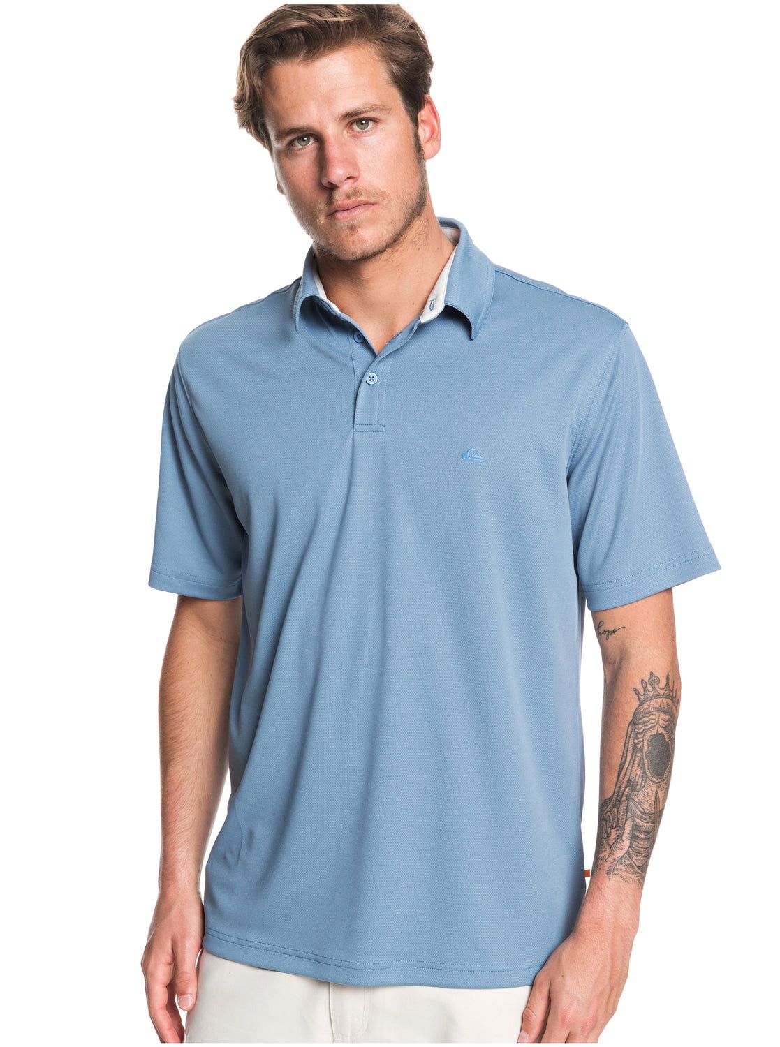 Waterman Water Short Sleeve Polo Shirt - Blue Shadow sold by Quiksilver product image thumbnail 3