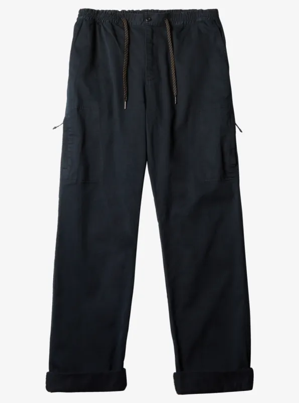 Waterman After Surf Elastic Waist Pants - Black sold by Quiksilver