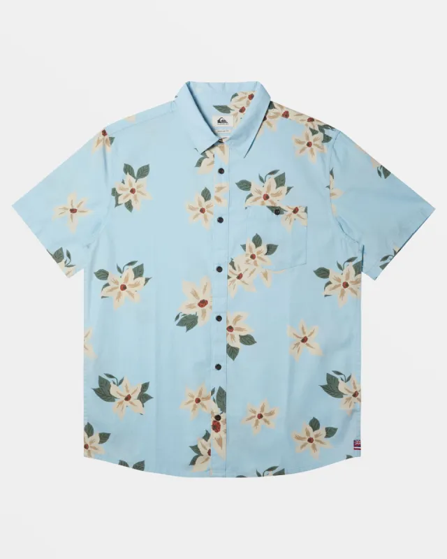 Hawaii Lei Day Woven Hawaiian Shirt - Sky Blue sold by Quiksilver
