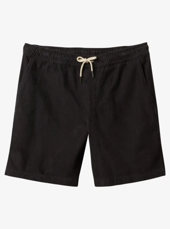 Taxer Corduroy Shorts - Black sold by Quiksilver