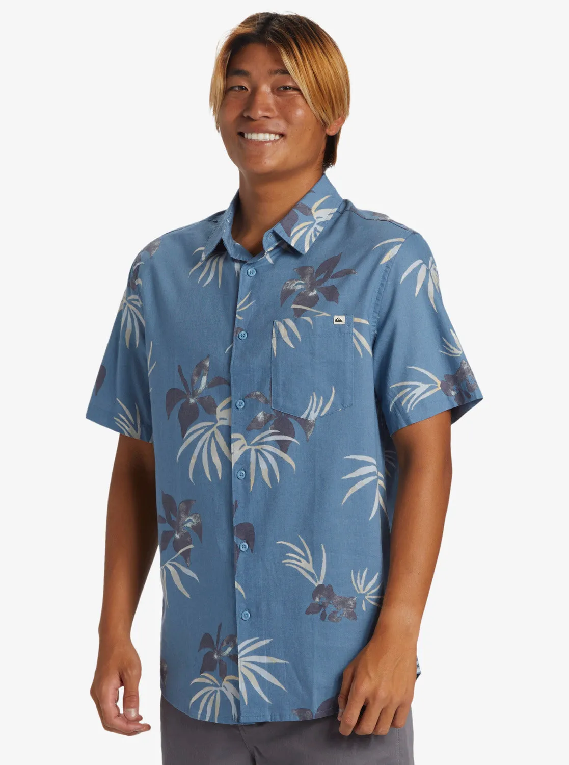 Apero Classic Short Sleeve Woven Shirt - Blue Shadow Aop Mix Bag sold by Quiksilver product image thumbnail 4
