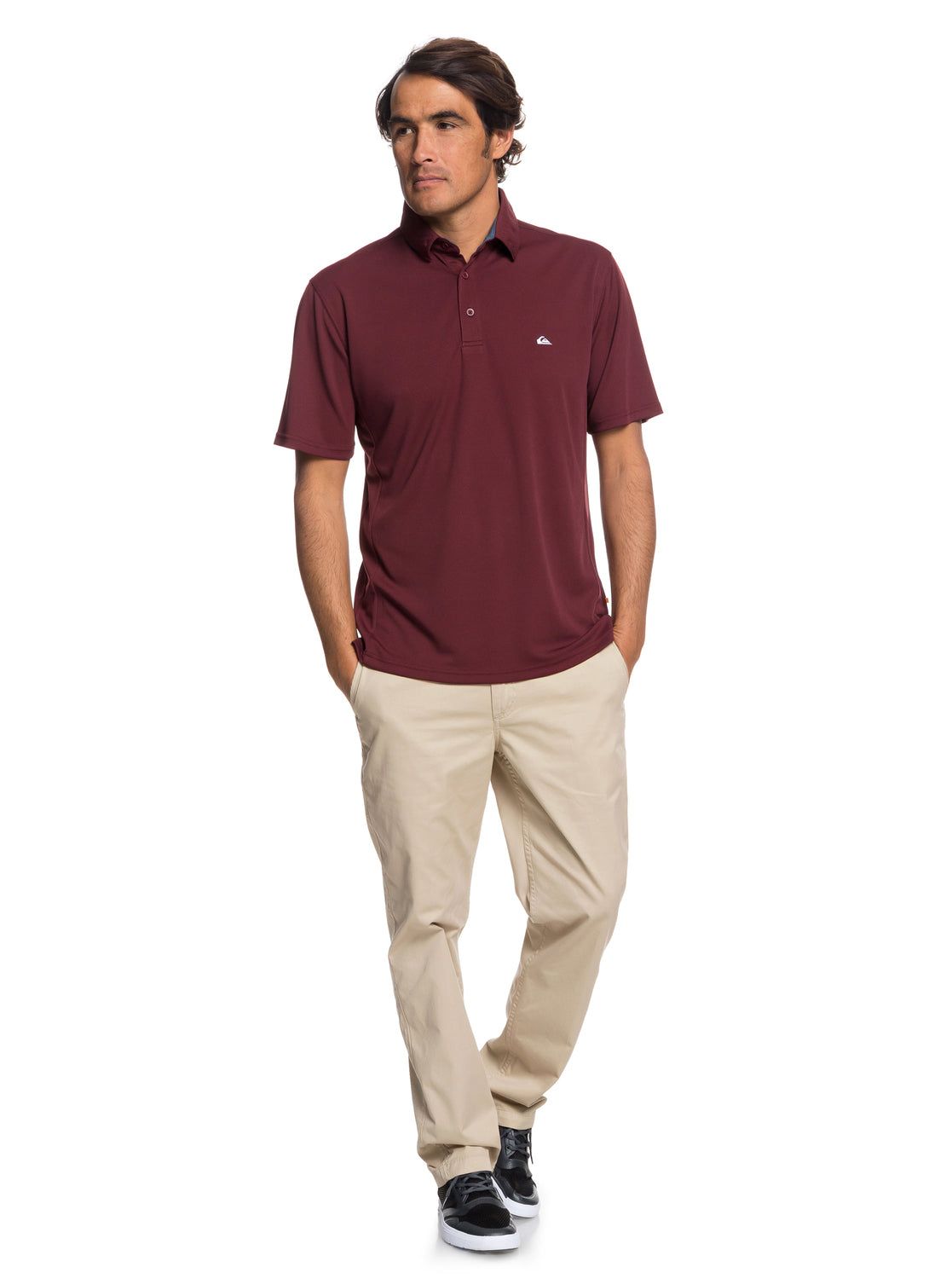 Waterman Water Short Sleeve Polo Shirt - Tawny Port sold by Quiksilver product image thumbnail 4