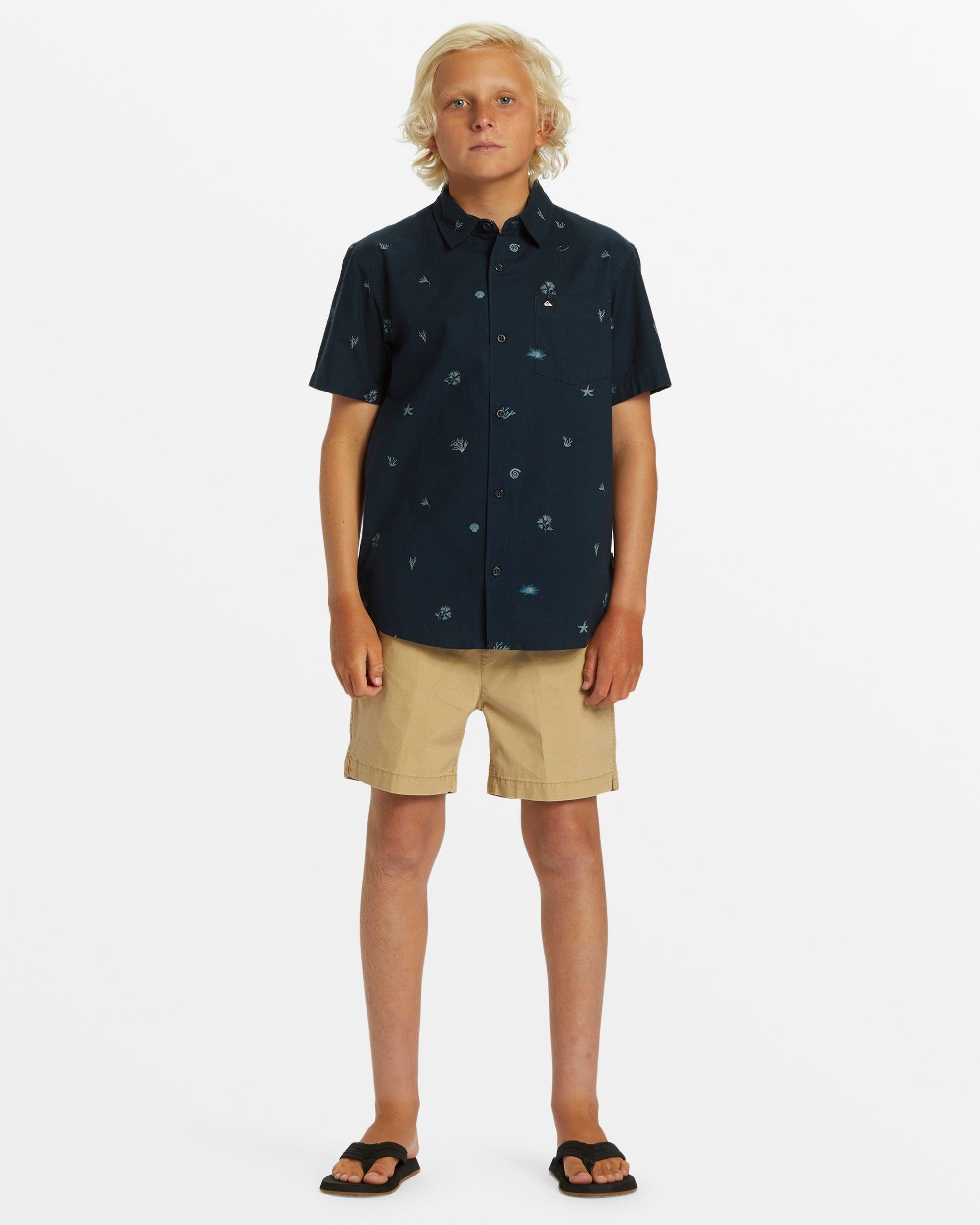 Boys 8-16 Apero Classic Short Sleeve Shirt - Dark Navy sold by Quiksilver product image thumbnail 3