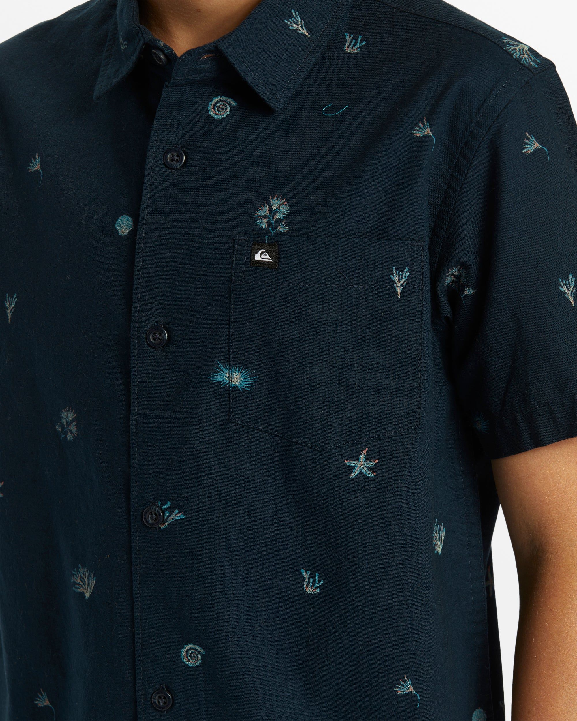 Boys 8-16 Apero Classic Short Sleeve Shirt - Dark Navy sold by Quiksilver product image thumbnail 5