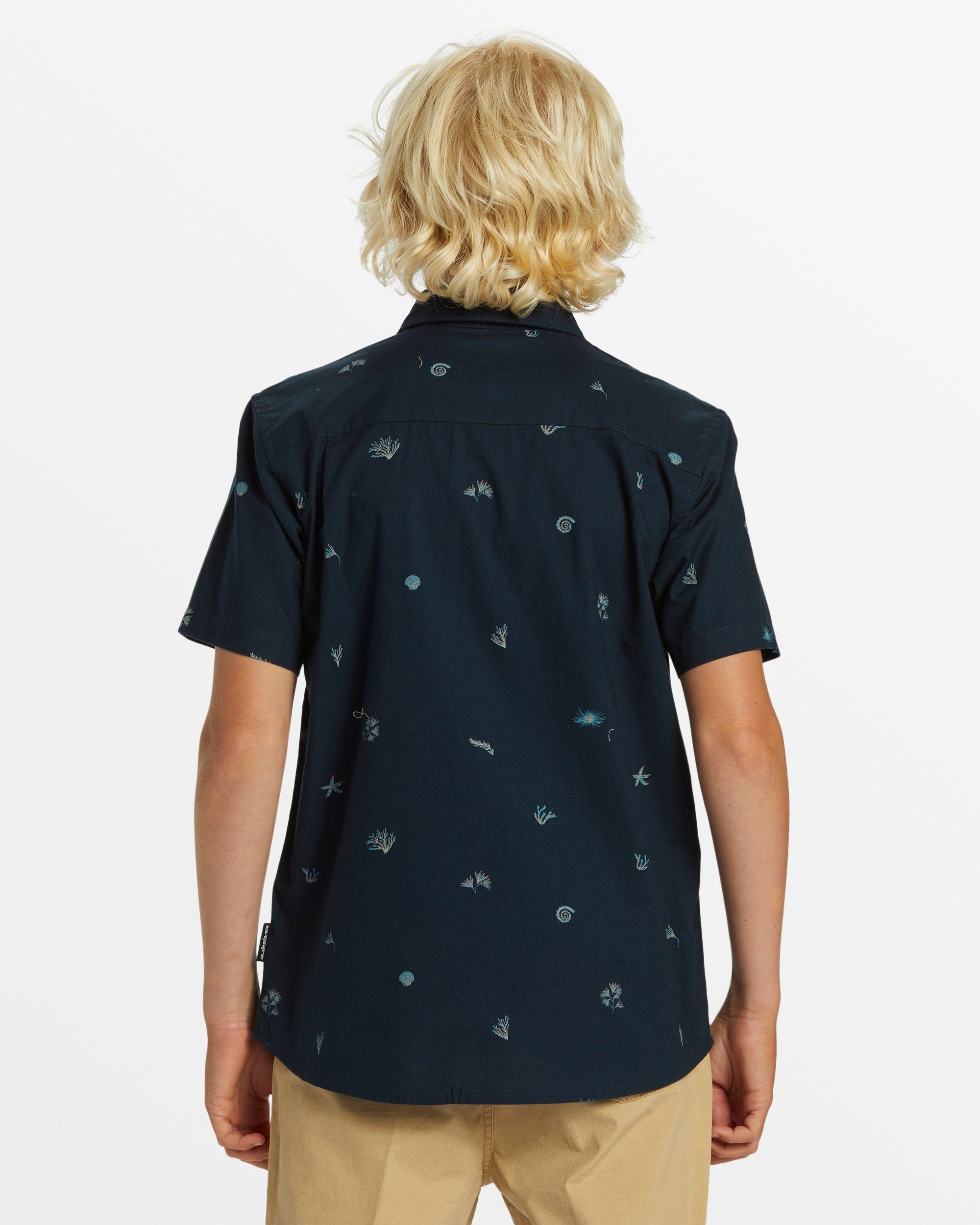 Boys 8-16 Apero Classic Short Sleeve Shirt - Dark Navy sold by Quiksilver product image thumbnail 2
