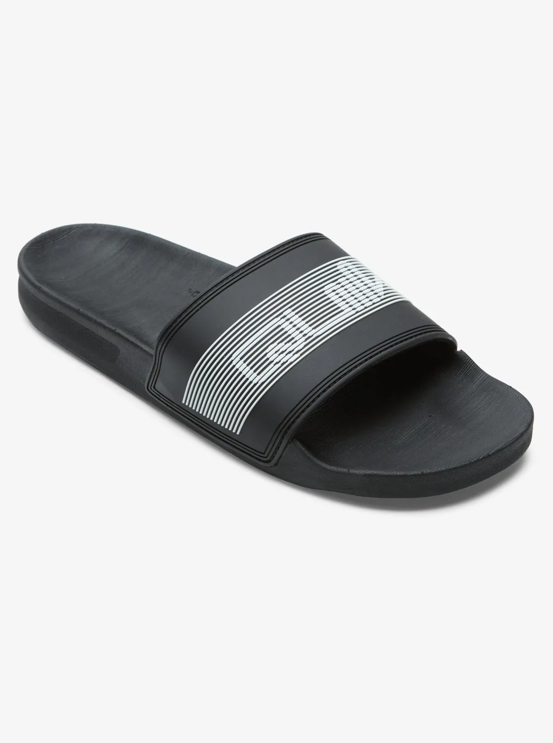 Rivi Wordmark Slides - Black 3 sold by Quiksilver