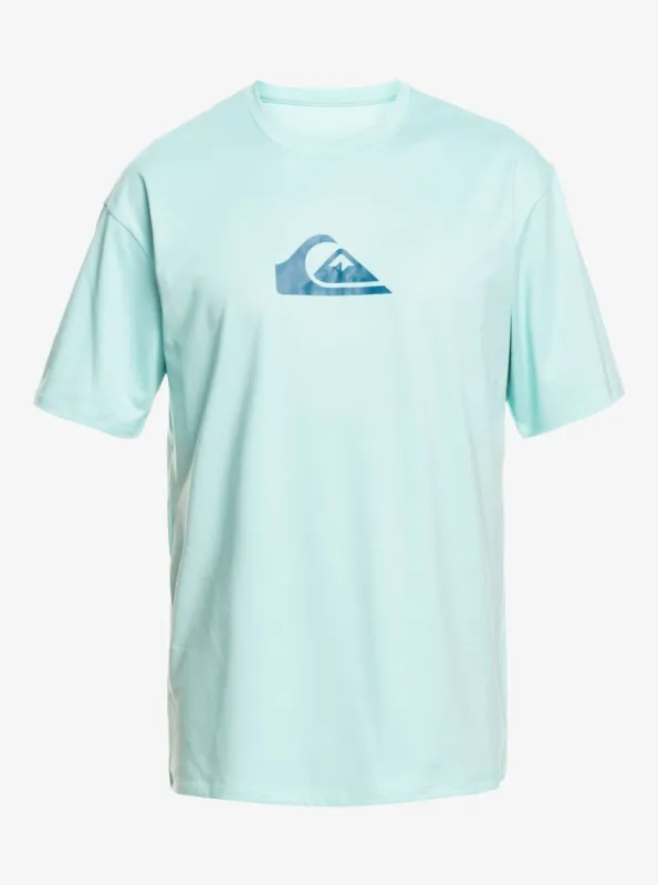 Boys 8-16 Solid Streak Short Sleeve Upf 50 Surf T-Shirt - Angel Blue sold by Quiksilver