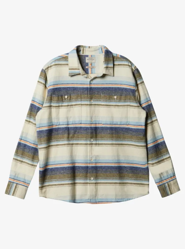 Waterman Lowest Tide Flannel Long Sleeve Shirt - Dusk Blue Lowest Tide sold by Quiksilver