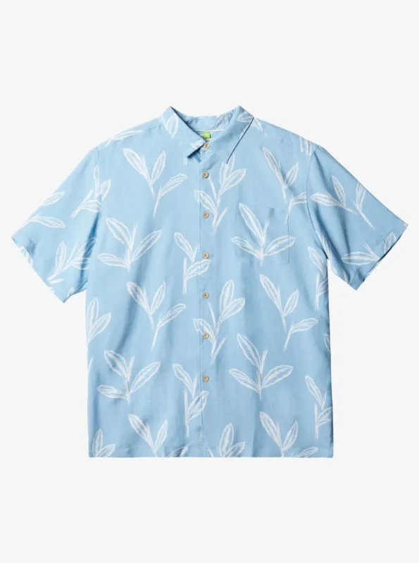 Waterman Ginger Stalks Short Sleeve Shirt - Dusk Blue Ginger Stalks sold by Quiksilver