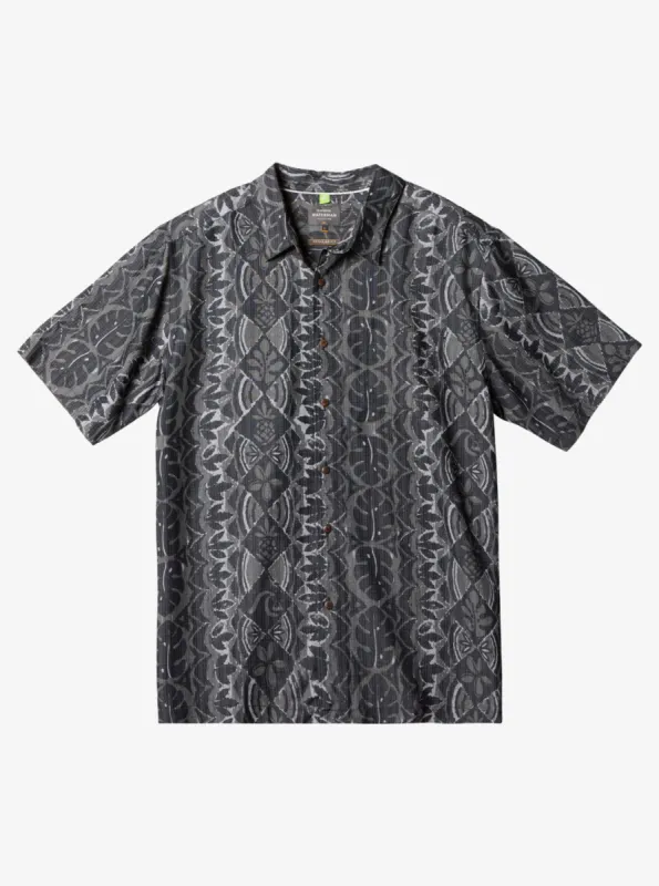 Waterman Paradise Day Short Sleeve Shirt - Black Paradise Bay sold by Quiksilver