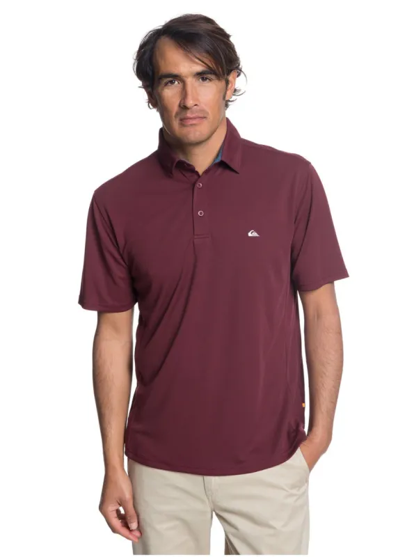 Waterman Water Short Sleeve Polo Shirt - Lunar Rock sold by Quiksilver