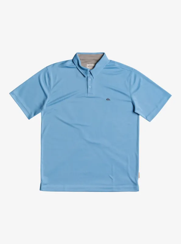 Waterman Water Short Sleeve Polo Shirt - Dusk Blue sold by Quiksilver