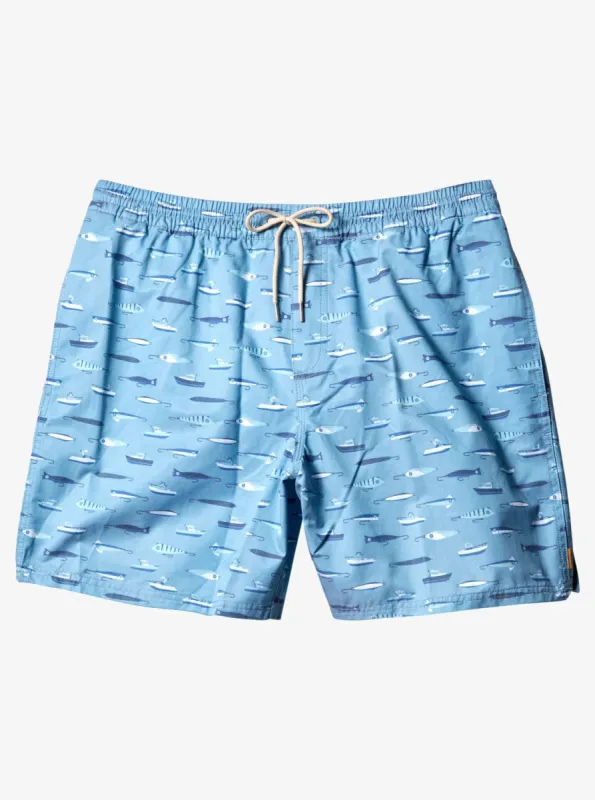 Waterman Drag Week 17" Volleys - Dusk Blue Drag Week sold by Quiksilver