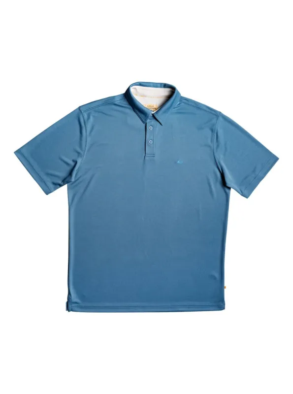 Waterman Water Short Sleeve Polo Shirt - Blue Shadow sold by Quiksilver