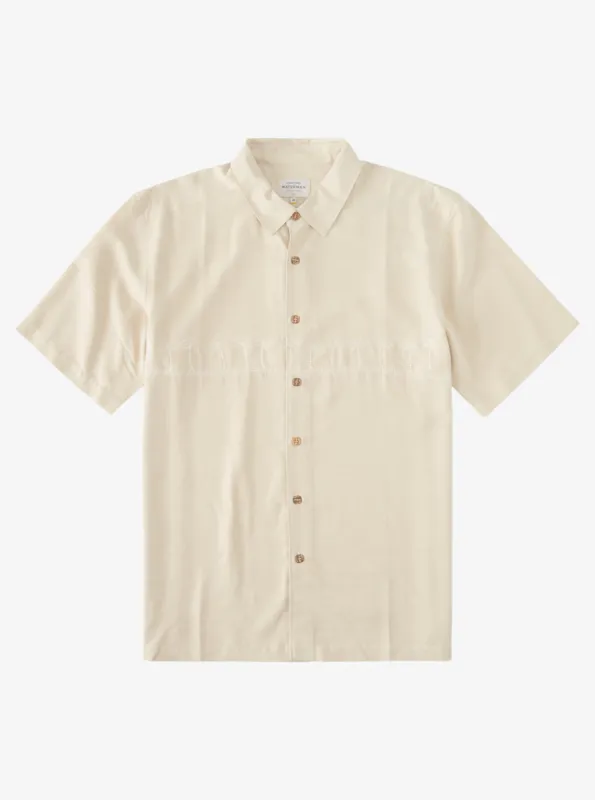 Waterman Tahiti Palms Premium Anti-Wrinkle Shirt - Brown Rice sold by Quiksilver