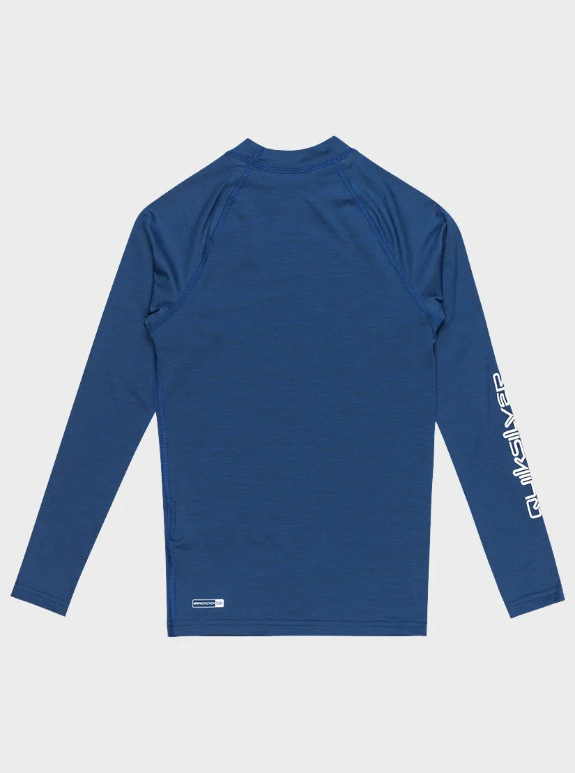 Boys 8-16 Everyday UPF 50 Long Sleeve Rashguard - Monaco Blue Heather sold by Quiksilver product image thumbnail 2