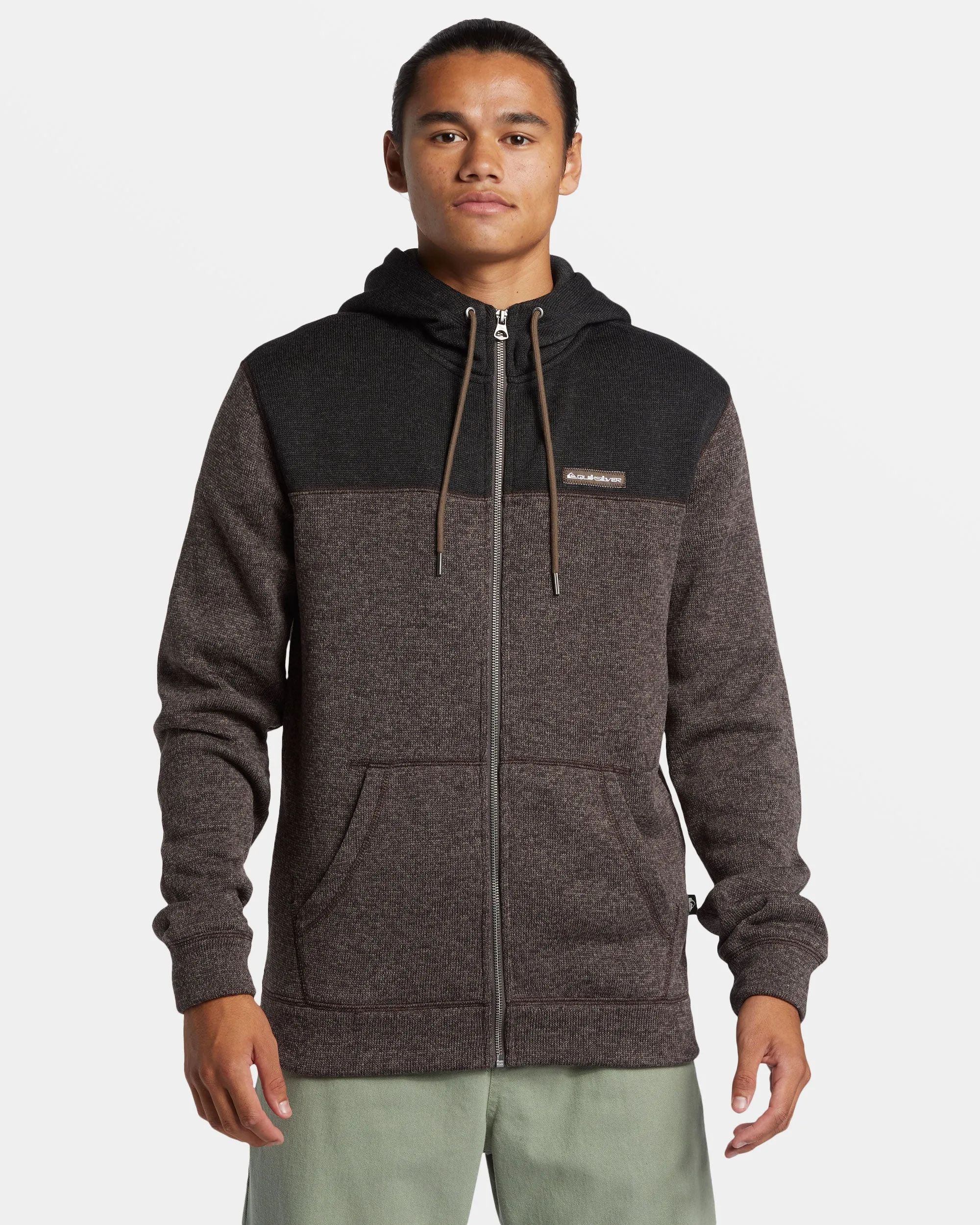Keller Block Zip Hoodie - Canteen Heather sold by Quiksilver