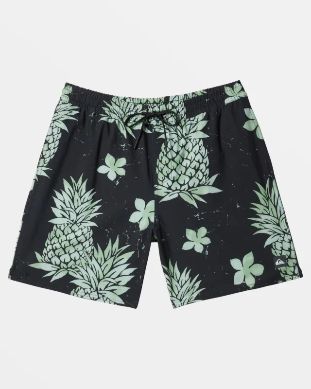 Waterman Pina Colada 17" Swim Trunks - Black sold by Quiksilver