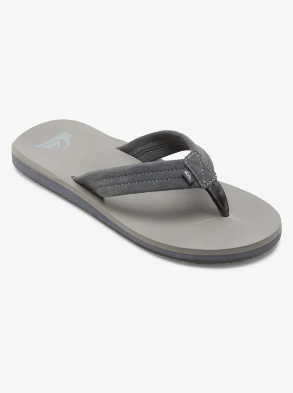 Carver Suede Core Sandals - Grey 1 sold by Quiksilver