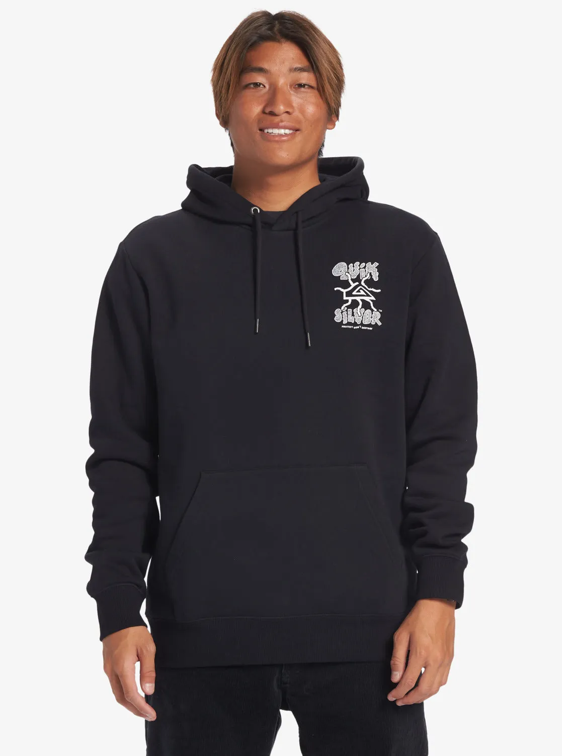 Global Force Fleece Crew Neck Sweatshirt - Black sold by Quiksilver product image thumbnail 3