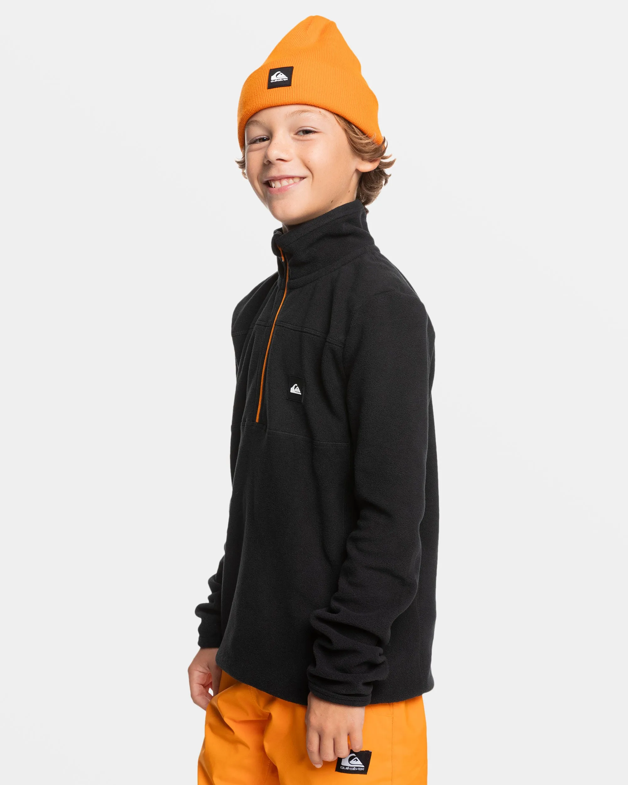 Boys 8-16 Aker Half-Zip Sweatshirt - True Black sold by Quiksilver product image thumbnail 4