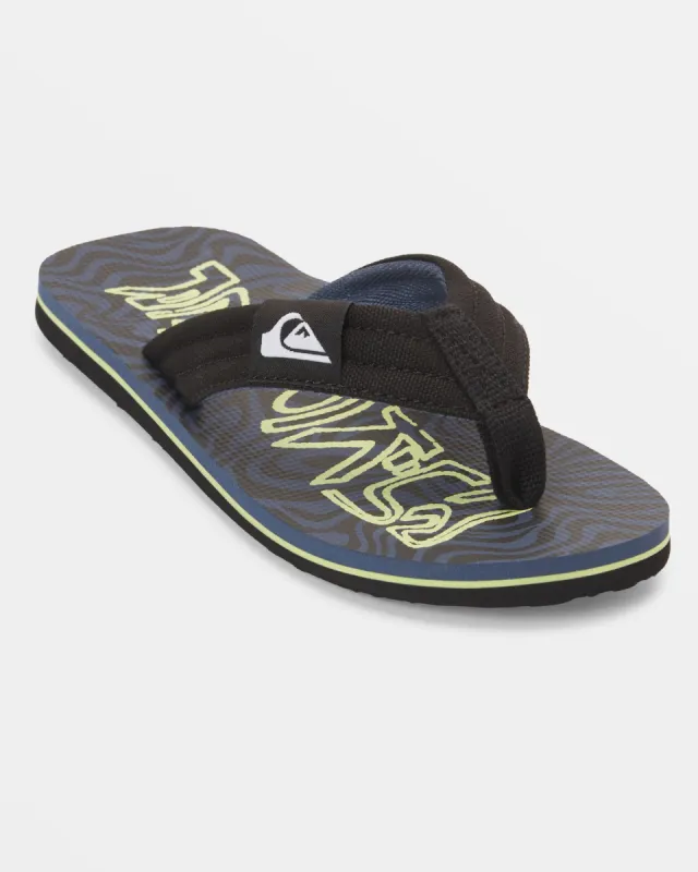 Boys 8-16 Molokai Layback Sandals - Black/Green/Blue sold by Quiksilver