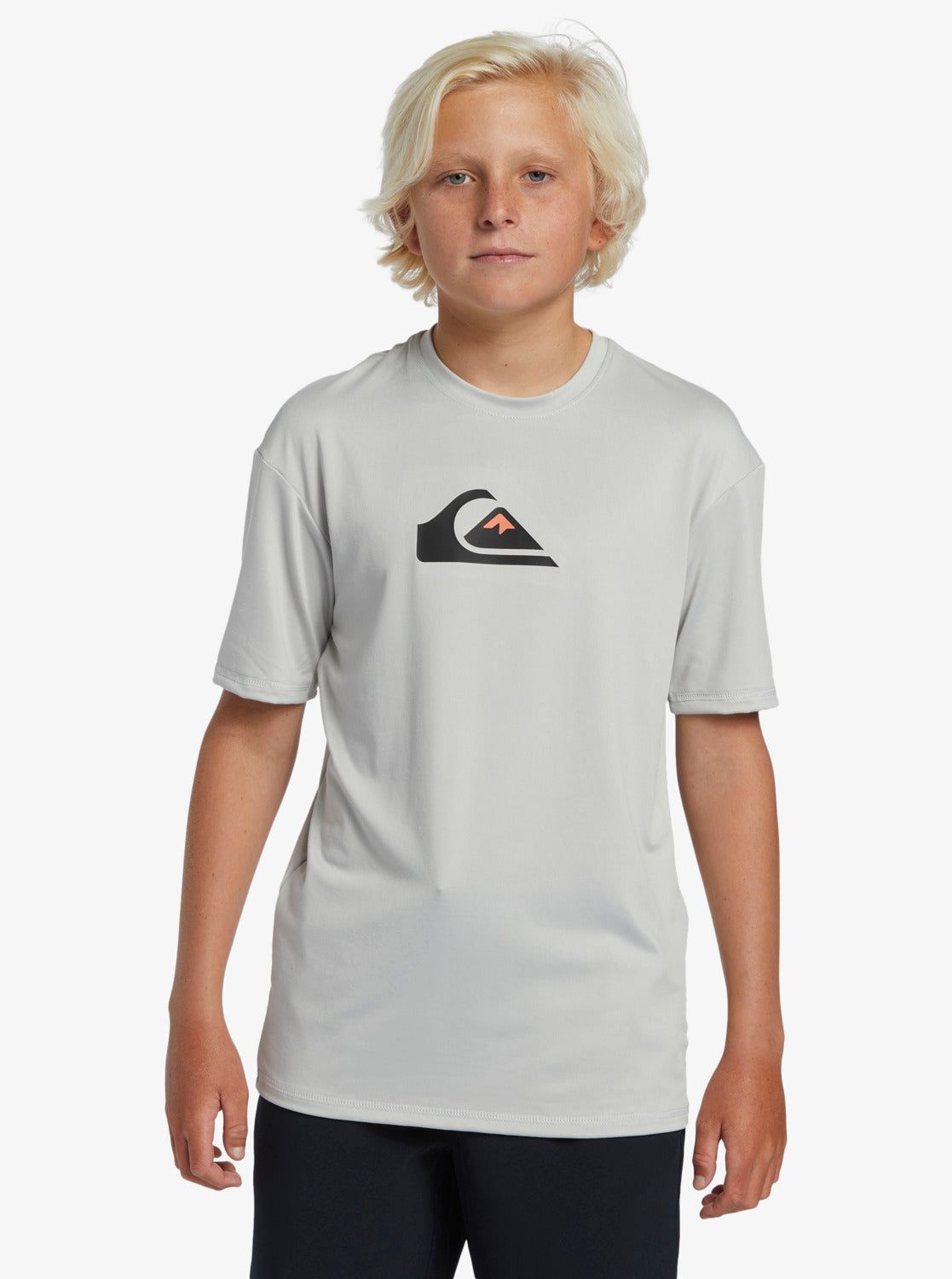 Boys 8-16 Solid Streak Short Sleeve Upf 50 Surf T-Shirt - Gray Violet sold by Quiksilver product image thumbnail 3